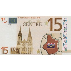 Billet Souvenir - 15 euro - Centre - 2008