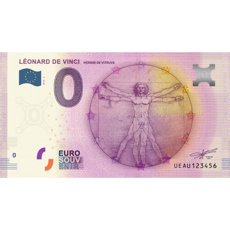 37 - Léonard De Vinci - Homme de Vitruve - 2016