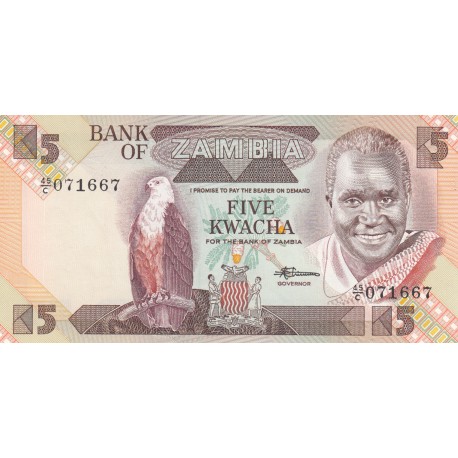 Five Kwacha - Zambie