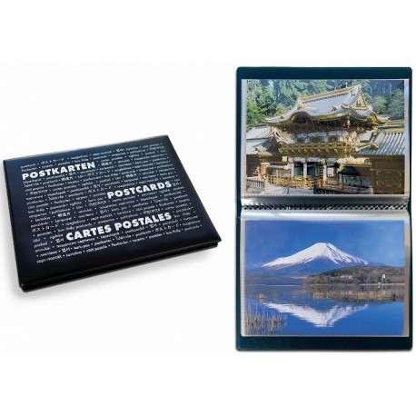 Album de poche ROUTE Postcards pour 40 cartes postales, avec 20 feuilles relièes