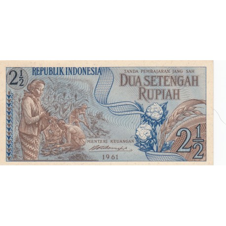 2,5 Rupiah - 1961 - Indonésie
