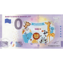 NL - Baby's Eerste Bankbiljet (PEINT) - 2021(bleu)