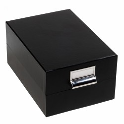 Boîte de rangement LOGIK, format intérieur 220 x 168 mm, noir