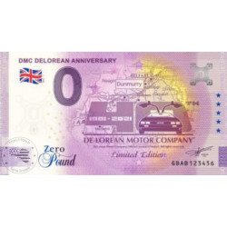 GB- DMC Delorean Anniversary - Zero Pound - 2021