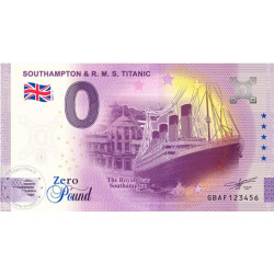 GB- Southampton & R.M.S Titanic - Zero Pound - 2021